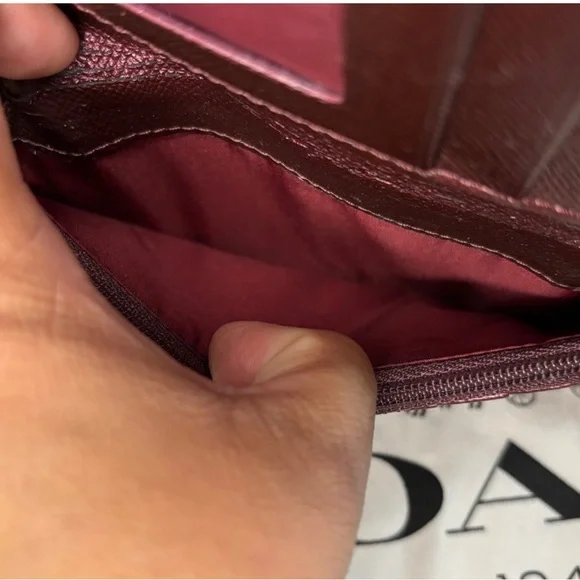 Coach Double Zipper Glitter Wallet Wristlet - Picture 10 of 15